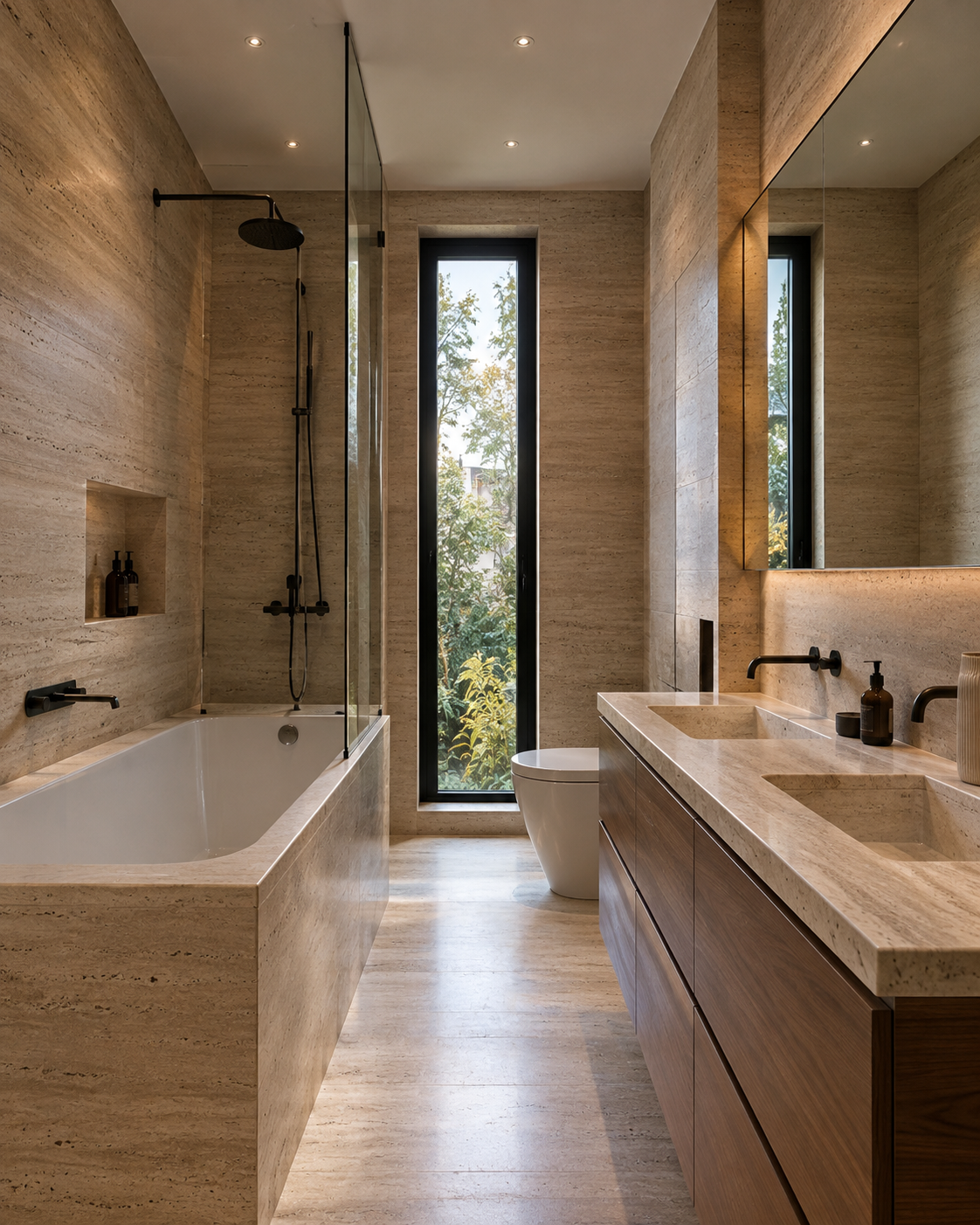 Travertine Bath